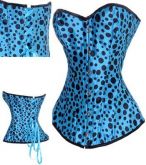 Corset Bolinhas Azul Y 6244