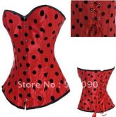 Corset Bolinhas Vermelho Y 6243